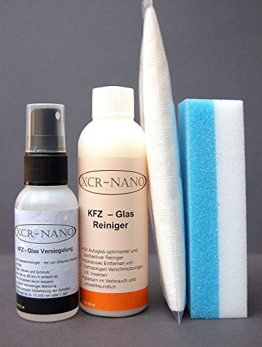 Preisvergleich Produktbild 50ml XCR KfZ Glas Nano Versiegelung+100ml Reiniger,Regenabweiser,Scheibenversie...