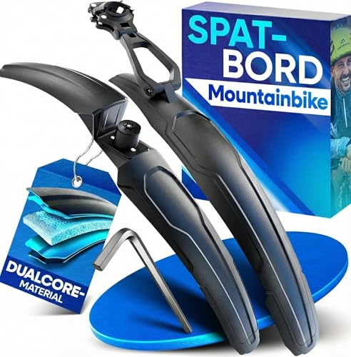 Nextcover® MTB Spatbord Set Voor & Achter - Verstelbare Mudguards met Quick-Release - Optimale Bescherming tegen Modder & Regen - Universeel Fietspatbord voor 24-29 Inch Mountainbikes