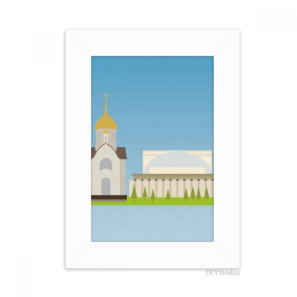 Cadre photo Novossibirsk Russie 4x6 5x7 pouces blanc