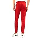 NS Lower 3Stripe – Premium Men’s Athletic Track Pants | Stylish Slim Fit, Breathable Fabric, Side Stripes, Perfect for Gym, Training & Casual Wear (in, Alpha, 2XL, Standard, Red) gallery image