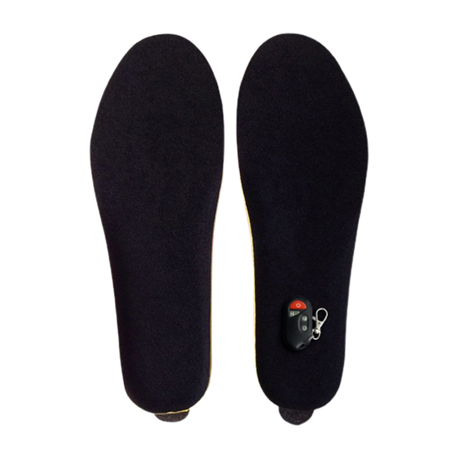 LUYANhapy9 1 Pair USB Heated Insole Constant Temperature Rechargeable Women Men Winter Electric Foot Warming Pad for Daily Wear Black S