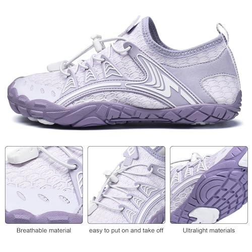 Image of Water Shoes Womens Mens, Barefoot Quick-Dry Aqua Shoes for Outdoor Swimming, Running, Training, Surfing, Hiking and Kayaking