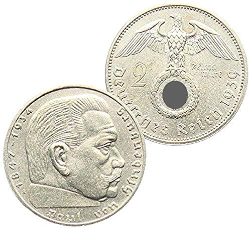 Germany Third Reich 1939A (Or rarer Mint Mark and Date)  Reichsmark -- Nazi WW II Silver