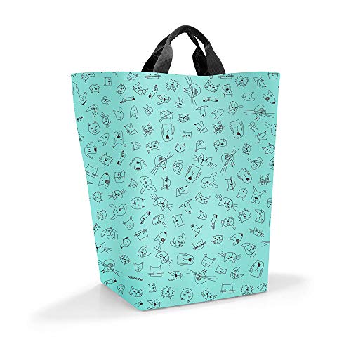 Reisenthel Aufbewahrungsbeutel Kids Cats and Dogs Mint Sporttasche, 51 cm, 27 Liter, Cats and Dogs Mint