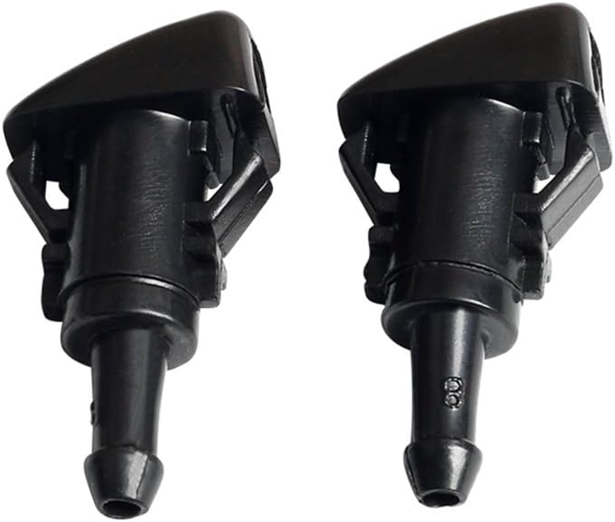 Windshield Washer Nozzle Fits for Dodge Jeep Ford Model Perfect Replacement Windshield Washer Fluid Wiper Water Sprayer Nozzle Jet Kit Pack of 2