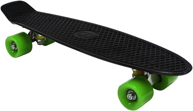 CHARLES BENTLEY 22 Inch Beginner Skateboard For Kids, Teenagers, And Adults, Retro, Plastic, For Street, Park, Penny Board Cruiser, Multiple Colours, High Performance, 1.9kg 57.5x14.5x10cm