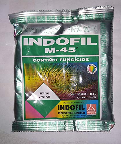 INDOFIL M-45 (100 GM X 2 PCS)- Fungicide for Plants - S. JANA