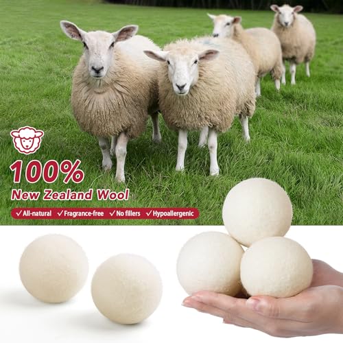 Bolas de lana para secadora organicas ecologicas y antiestaticas XL 3