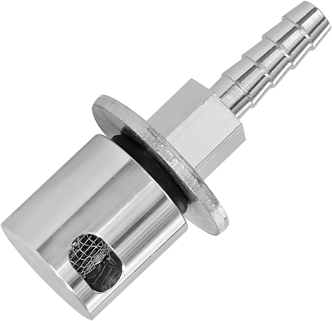 Remote Mount Vent Valve for Fuel Tanks | 5/16" Hose Barb Fitting Fuel Tank Vent Check Valve Fits for Holley 19-174