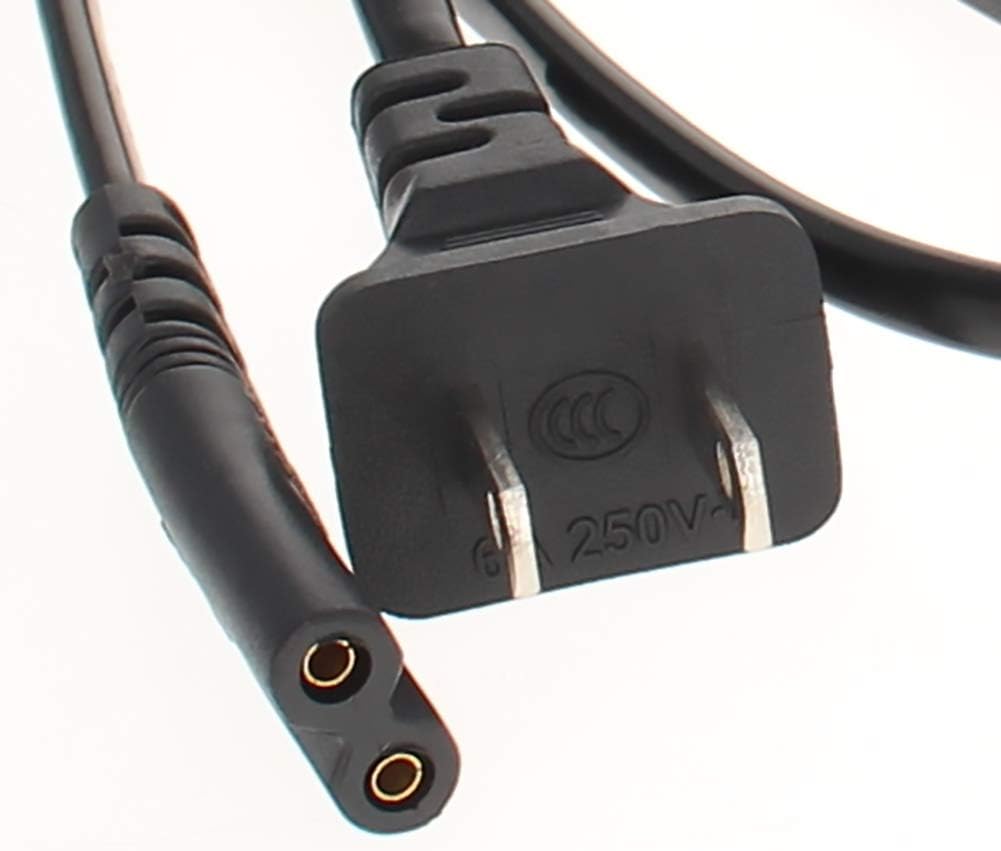 Jutagoss Replacement Power Cable US Male to C7 Female Electrical Power Strip Connector Adapter Cord Copper Core, 1.5 Meters/4.92 Feet 2.5A 250V, 3 Pcs