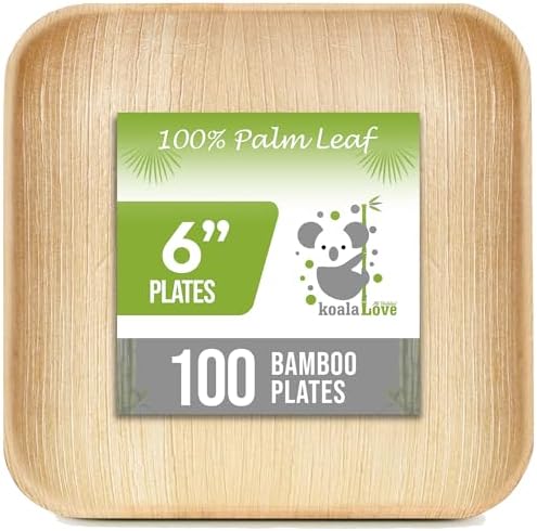 Palm Leaf Plates Bamboo...