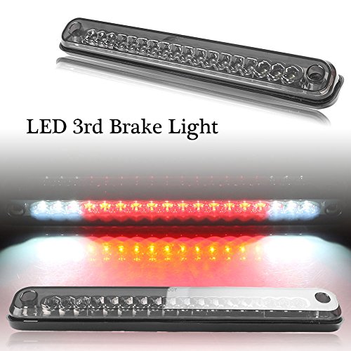 Mallofusa Led Third Brake Light For 1994-1999 Chevy C/K 1500 2500 3500 Gmc C/K 1500 2500 3500 Smoke High Mount 3Rd Brake Light Red & White Rear Tail Cargo Lamp #TOP7