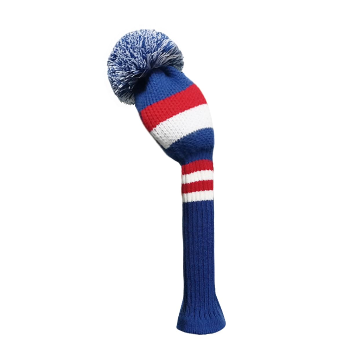 Scott Adward Golf Head Cover 1 PCS Knit Golf Club Cover for Driver Wood 1# with Rotating Number(Blue Red White) — image 1