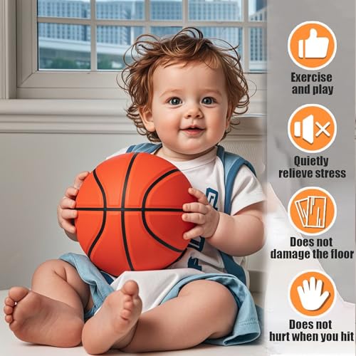 Silent Basketball for Indoor Training and Noiseless Dribbling Practice
| Size 7 Silent Basketball for Youth Activities 