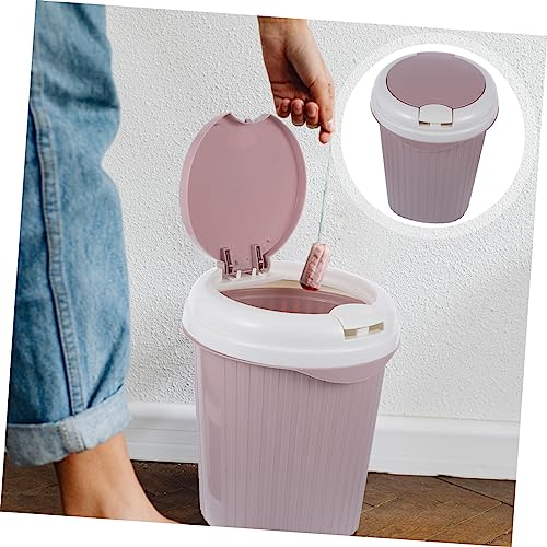 Mini caneca de basura rosa rectangular VALICLUD miniatura 7