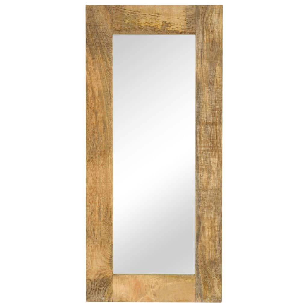 vidaXL Solid Mango Wood Mirror 50x110cm Hallway Bathroom Vanity Makeup Decor