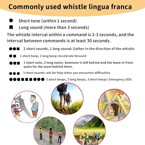 Emergency-WhistlesPremium-Safety-Survival-Whistle-with-Lanyard-KeychainHigh-Pitch-Double-Tubes-Coyote-Whistle-for-Outdoor-Hiking-Camping-Hunting-Boating-Rescue-Signal-Whistle-Lifeguard