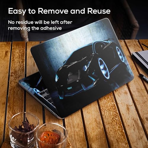 Image of Galaxsia Car Abstract Full Body Vinyl Laptop Skin /Sticker /Cover Upto 15.6 Inches Laptops Laminated-Removable-HD Quality Compatible for Hp-Dell-Sony-Lenovo-Asus etc.(15x10 Inches)