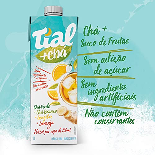 Suchá chá Misto Verde, Branco com Laranja e Gengibre Tial 1L