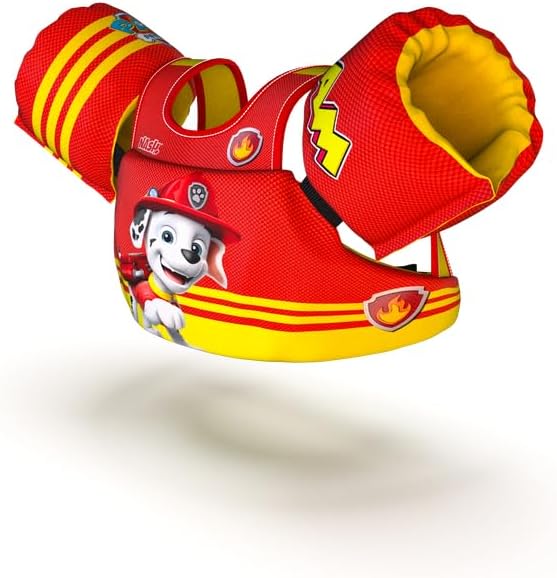 Boia Infantil com Colete Salva Vidas Nash - Patrulha Canina Marshall