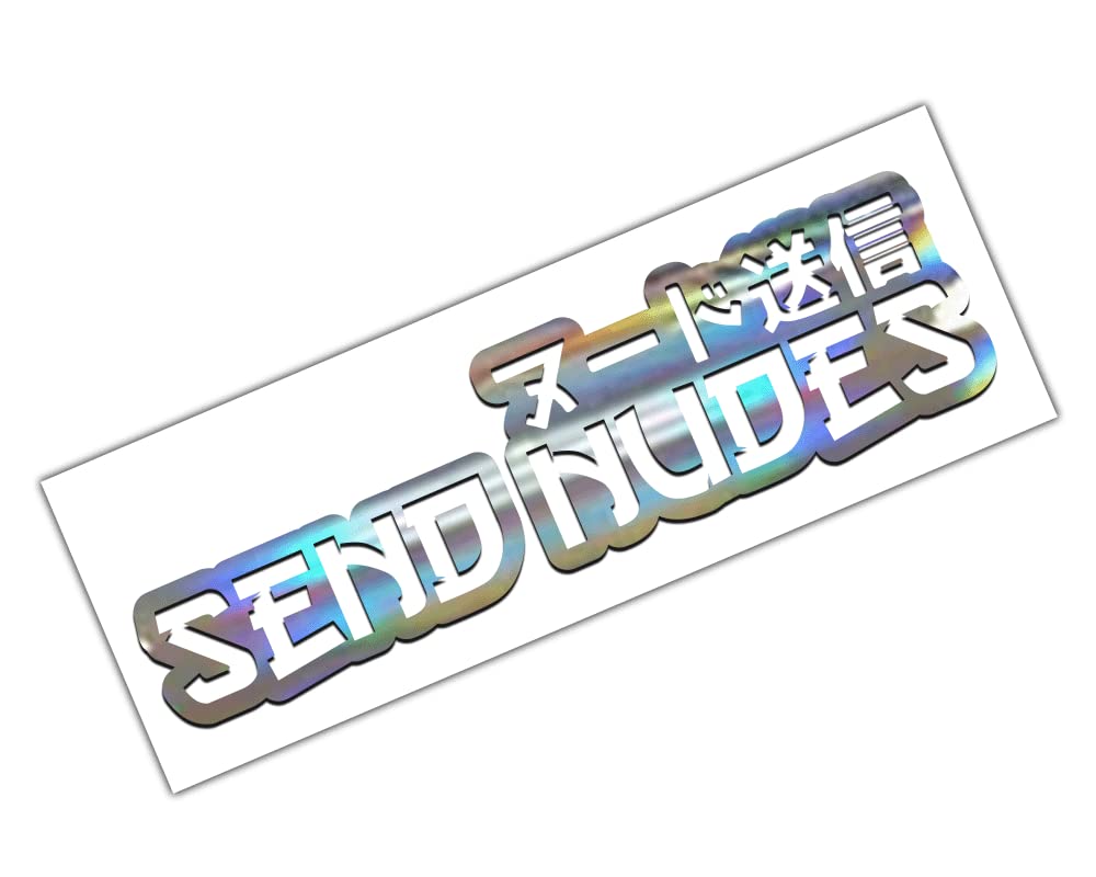 Amazon: Send Nudes Japanese Windshield Vinyl Decal Sticker Banner