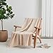100% Cotton Blanket for Full Queen Size Bed - Taupe Waffle Weave Lightweight Summer Bed Blanket - 90x90in Prewashed Breathable, Woven, Layering Blanket (Full/Queen, Taupe)