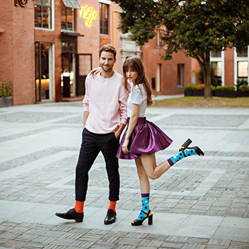 Jeasona 12 Paare Bunte Socken Damen 35-38 Socken Damen Bunt Baumwolle Farbige Witzige Anzugsocken für Frauen