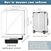 Yotako Upgraded Zippered Clear PVC Suitcase Cover, 28 Inch Luggage Covers for Suitcase Luggage Protector Cover 28''