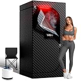 ISIDO Infrared Steam Sauna with 660nm 470nm 850nm Red & Blue Light Therapy