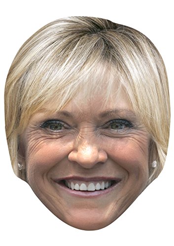 FoxyPrinting SUE BARKER JB - Tennis Fancy Dress Cardboard Celebrity Cardboard Party Face Mask Fancy Dress