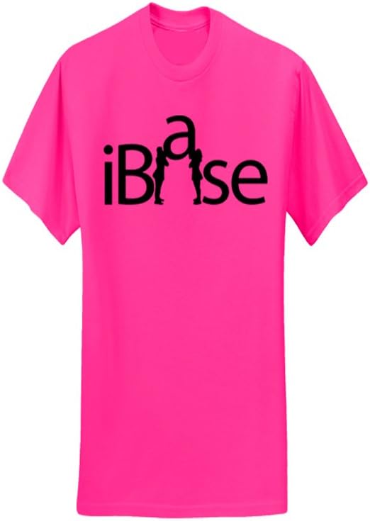 Chosen Bows Hot Pink iBase T-Shirt, Black Print, Adult Medium