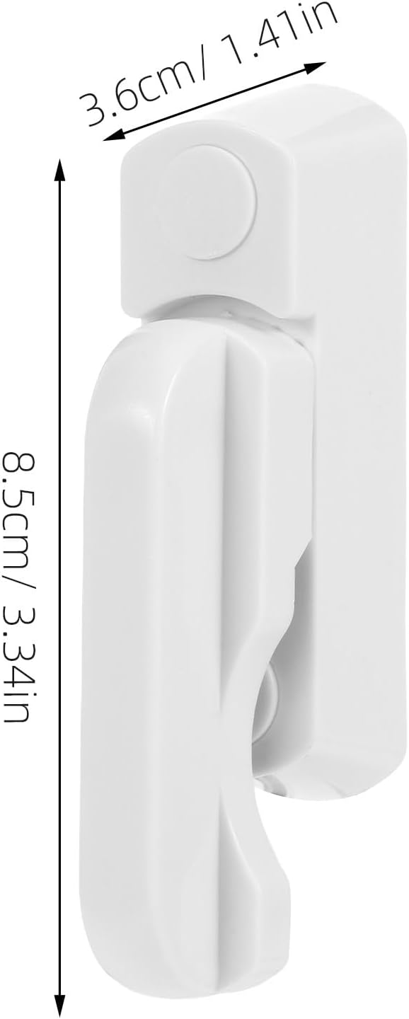 T-Shaped Window Latch Locks 6pcs White Composite Material Childproof Window Handle Lock Home Security for Living Room Bedroom Kitchen