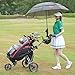 FLAGTAG Golf Push Cart 3 Wheel, Folding Golf Cart with Foot Brake,Cooler Bag, Umbrella Holder, Cup Holder, Storage Compartment