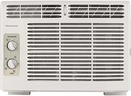 Frigidaire FFRA051WAE Window-Mounted Room Air Conditioner, 5,000 BTU with Temperature Control and Easy-to-Clean Washable Filter, in White