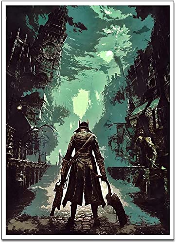 Toile Bloodborne pour salon geek : décoration murale au style unique