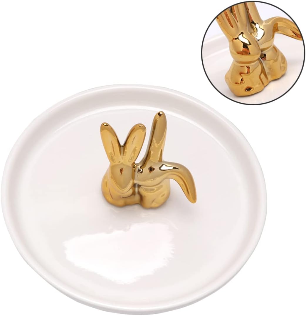 Creative Ceramic Jewelry Tray Ring Holder for Bedroom Bathroom Decor image 4