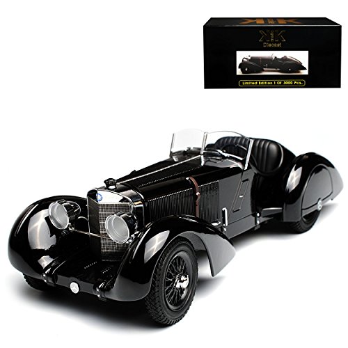 KK-Scale Mercedes-Benz SSK Count Trossi der Schwarze Prinz 1930 limitiert 1 von 3000 Stück 1/18 Modell Auto Cover