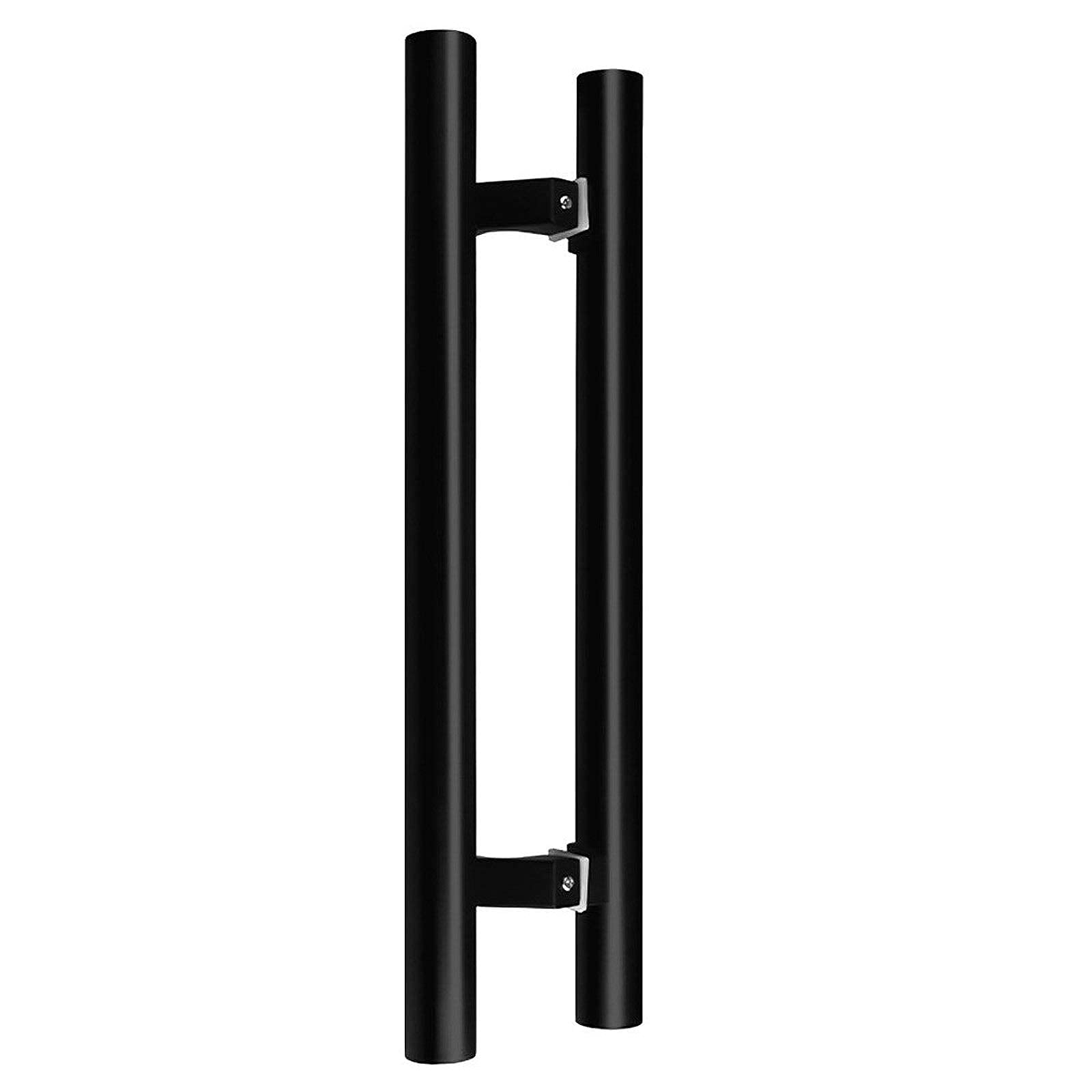 UGZPWQLNX Stainless Steel Round Tube Glass Door Handle, Black Stainless Steel Glass Door Handle Round Tube Sliding/Barn 600-1200mm(Length 1200mm/47.2inch)
