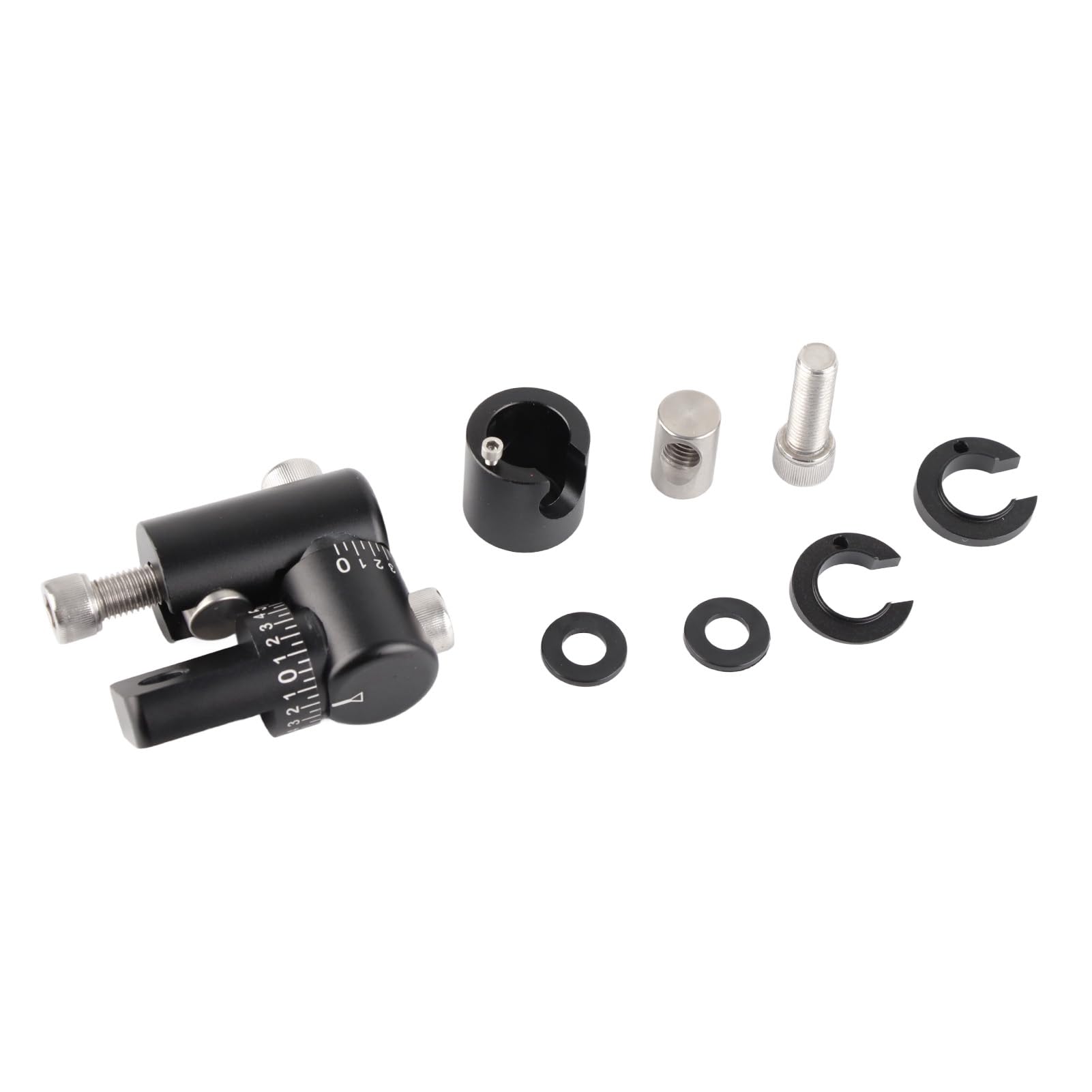 Compound Bow Rod Stabilizer Adjustable VBar for Increased Accuracy Suitable for CompoundRecurve Bows Black