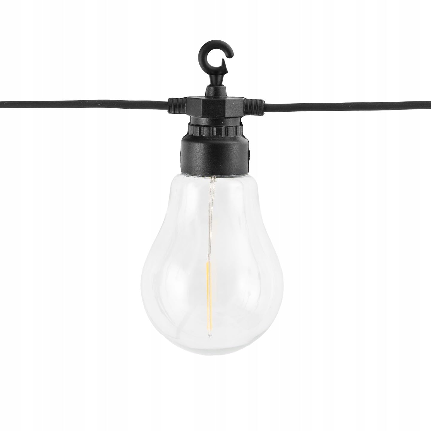 LED Lichterkette Außen 10m mit 20x E27 Glühbirnen – Warmweiß 2700K, IP65 Wasserdicht, Bruchsicher, Garten Terrasse Balkon Party Beleuchtung Outdoor