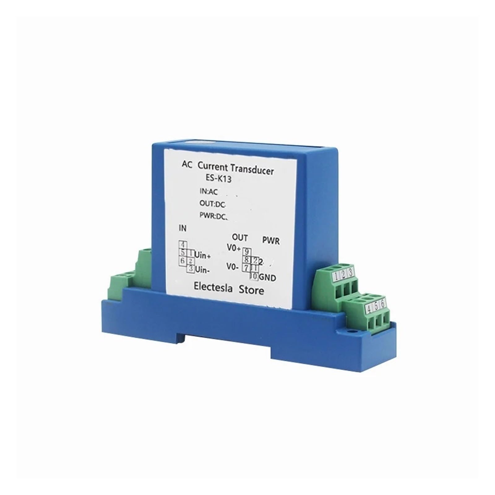 UWUKCJOKQ Hall Current Sensor AC 5A Signal Monitoring Transmitter Distributor 4-20mA 0-20mA 0-10mA Output DC12V PWR(Ac0-5a Input,4-20mA)
