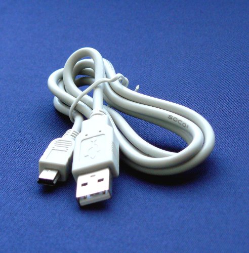 Nikon D60 Digital DSLR Camera Compatible USB 2.0 Cable Cord â€“ UC-E4, UC-E5 Model â€“ 2.5 feet White - Bargains Depot