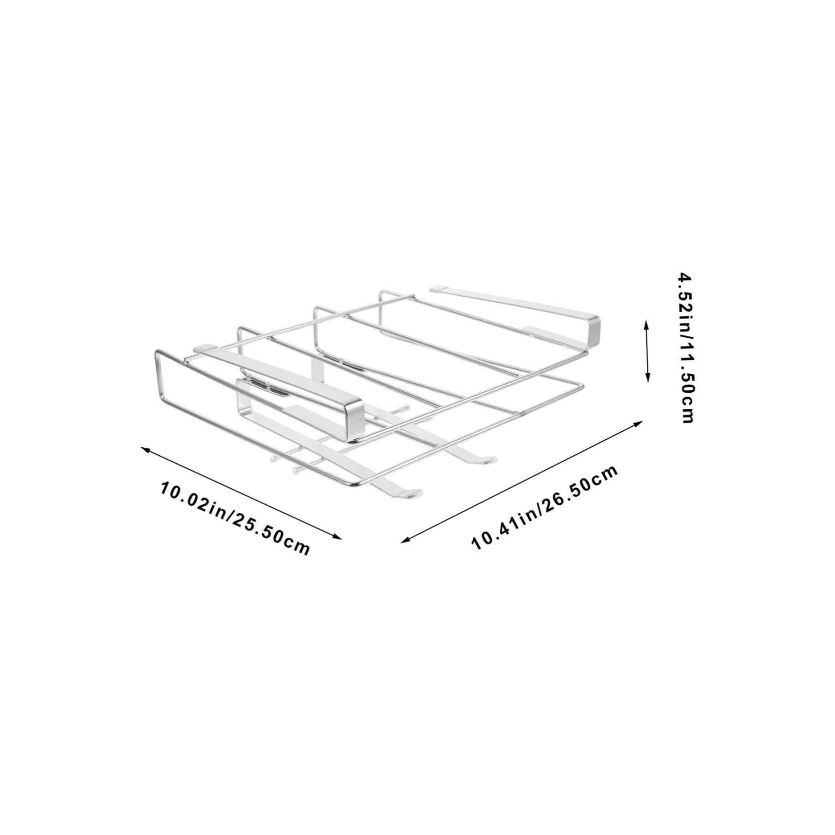 KICHOUSE Under Cabinet Storage Rack Sturdy Cutting Board Pot Lid Holder Space Saving Organizer for Kitchen Easy to Clean Compact Design for Countertop Organization