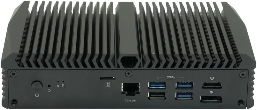Qotom Q11032H6 Barebones Mini PC Core i3 N355, 4X 2.5G LAN 2X 10G Industrial MiniComputer