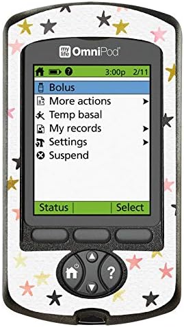 Diabetes Vinyl Sticker Omnipod PDM - Stars
