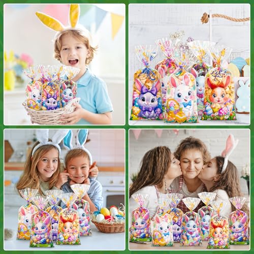 GIFOHAPY 100 Pcs Easter Treat Bags