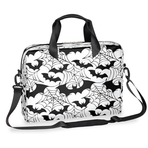 Bolso para portátil diseño Halloween arañas y murciélagos miniatura 1
