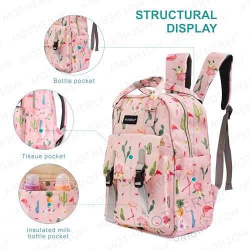 Image of Motherly Baby Diaper Bags for Mothers, Backpack for Mom for Travel