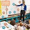 Weecent 36 Pcs Paw Prints Cutouts, 6 Inch Large Size Dog Paw Print Cut Out Bulletin Board Decorations for Kids Educational School Classroom Home Craft Wall Decor Party Favor Supplies (3 Colors) #3