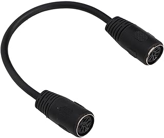 8 Pin DIN Female to Female MIDI Extender Coupler Joiner, 8 Pin Socket Audio AV Connector, 8Pin Female Sound Cable for AV Equipment, 0.2m 0.66ft